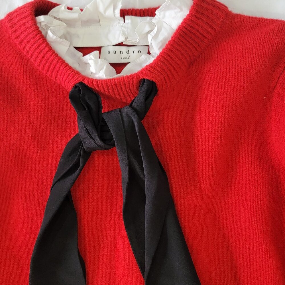 Sandro sweater w/removable collar